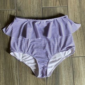 Kortni Jeane high waist ruffled swim bottoms
